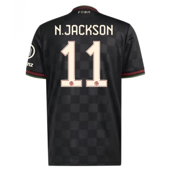 Bayern Munich Nicolas Jackson #11 Maglia Gara Terza Repliche 2025-26 Maniche Corte